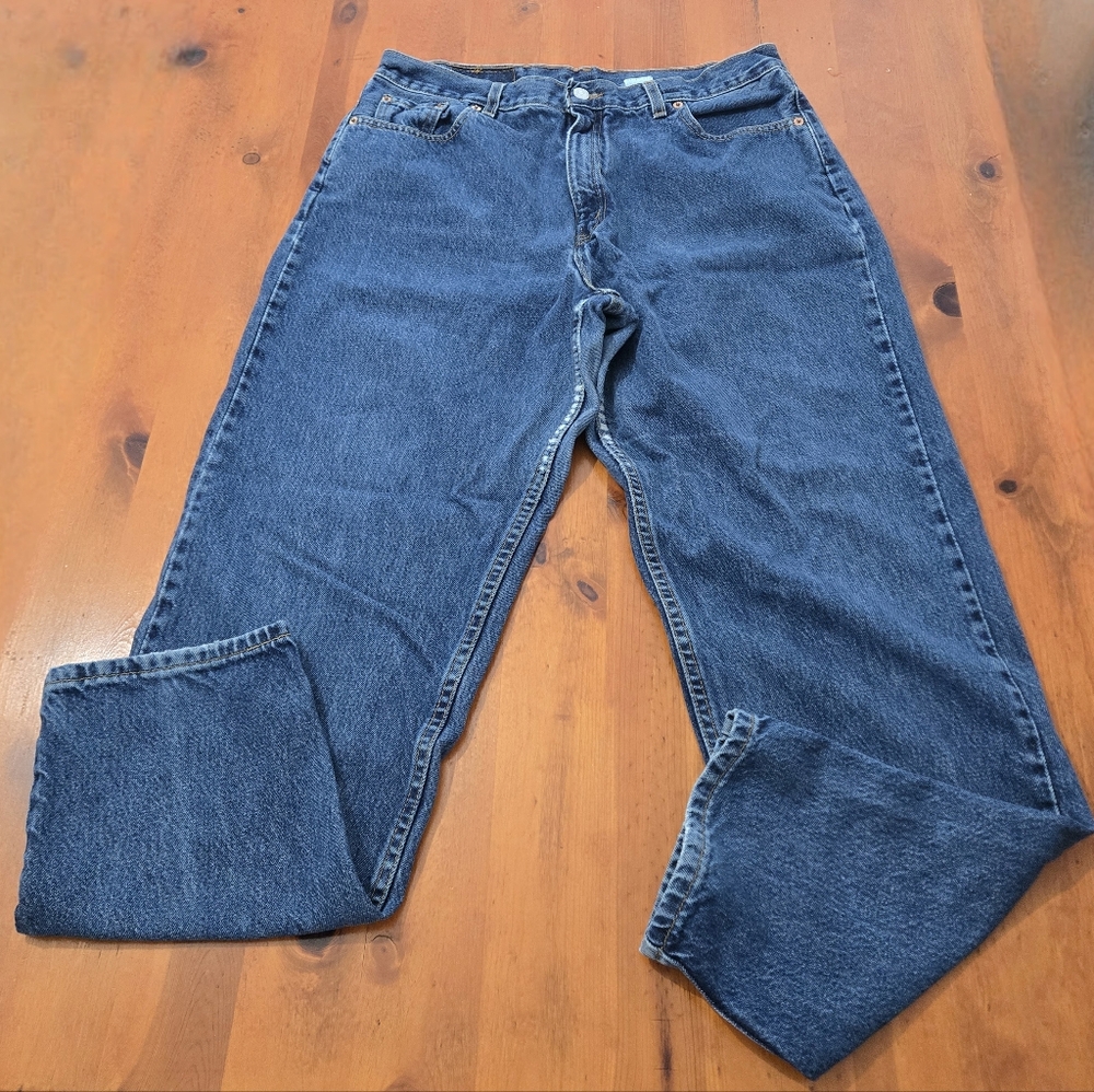 Levi 560 Loose Fit Vintage Made In USA Straight Leg Blue Jeans Denim Size 16 M